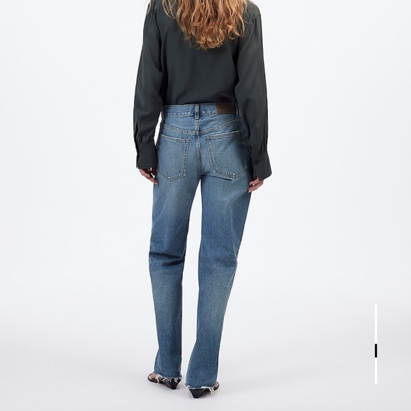 NWT Madewell Women's Dean East Straight Leg Jeans in Monessen Wash sz 31 - Picture 3 of 16